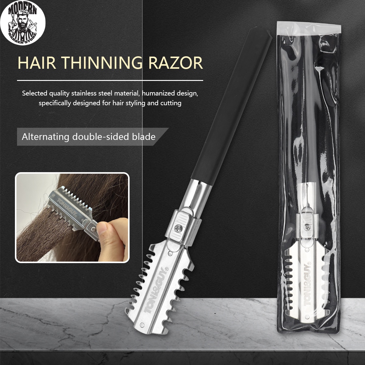 Men'S Grooming Clippers - Salon Double-Edge Shaving Haircut Razor Knife