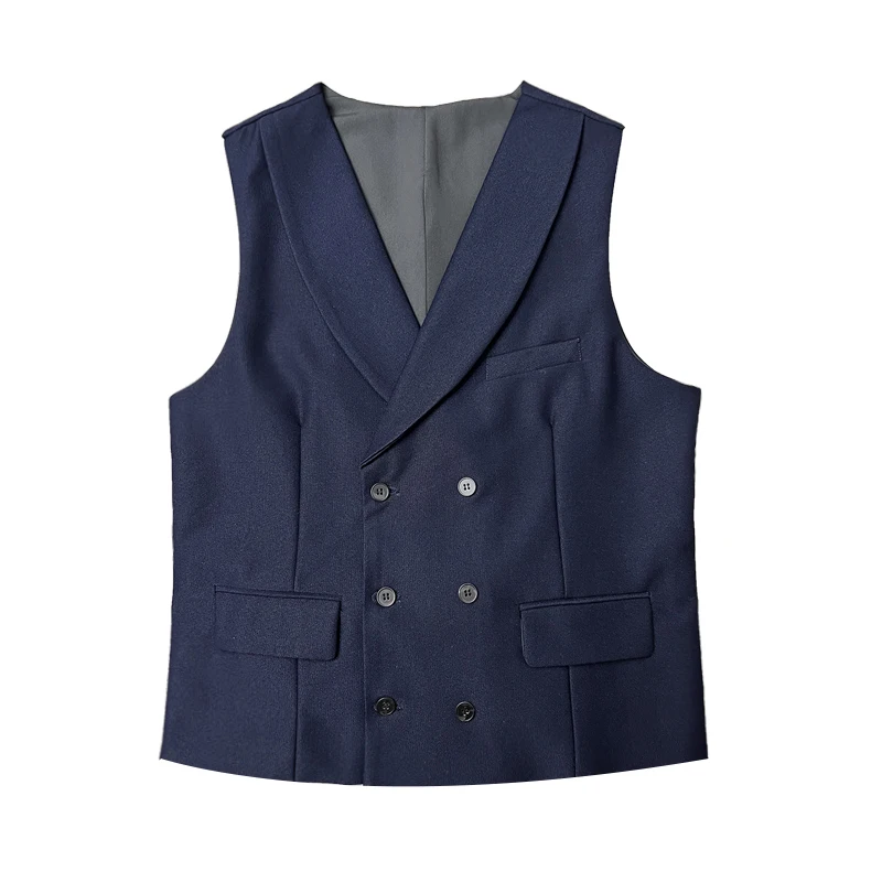 Men'S Grooming Club - Men Luxury Double Breasted Design Solid