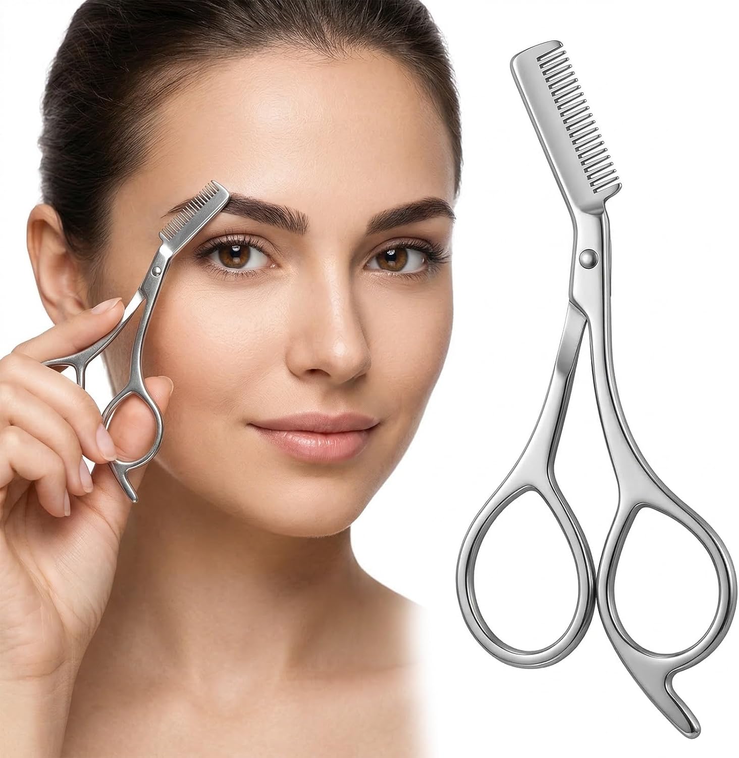 Stainless Steel Eyebrow Scisso - Men'S Grooming Mirror recension och pris