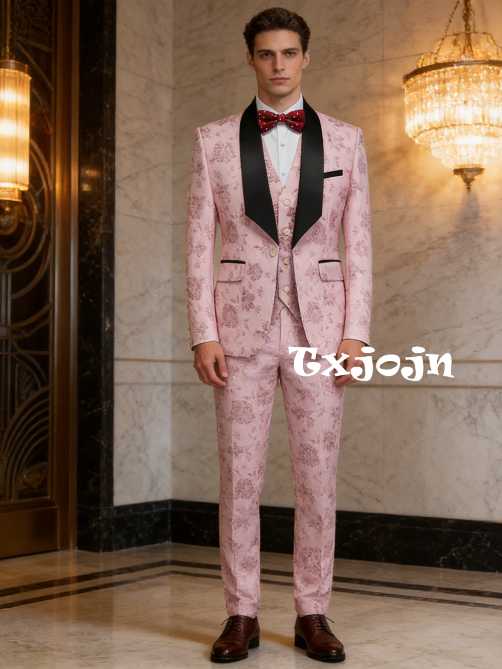Luxurious Patterned Suit Set 3 - Mens Grooming On Sale recension och pris