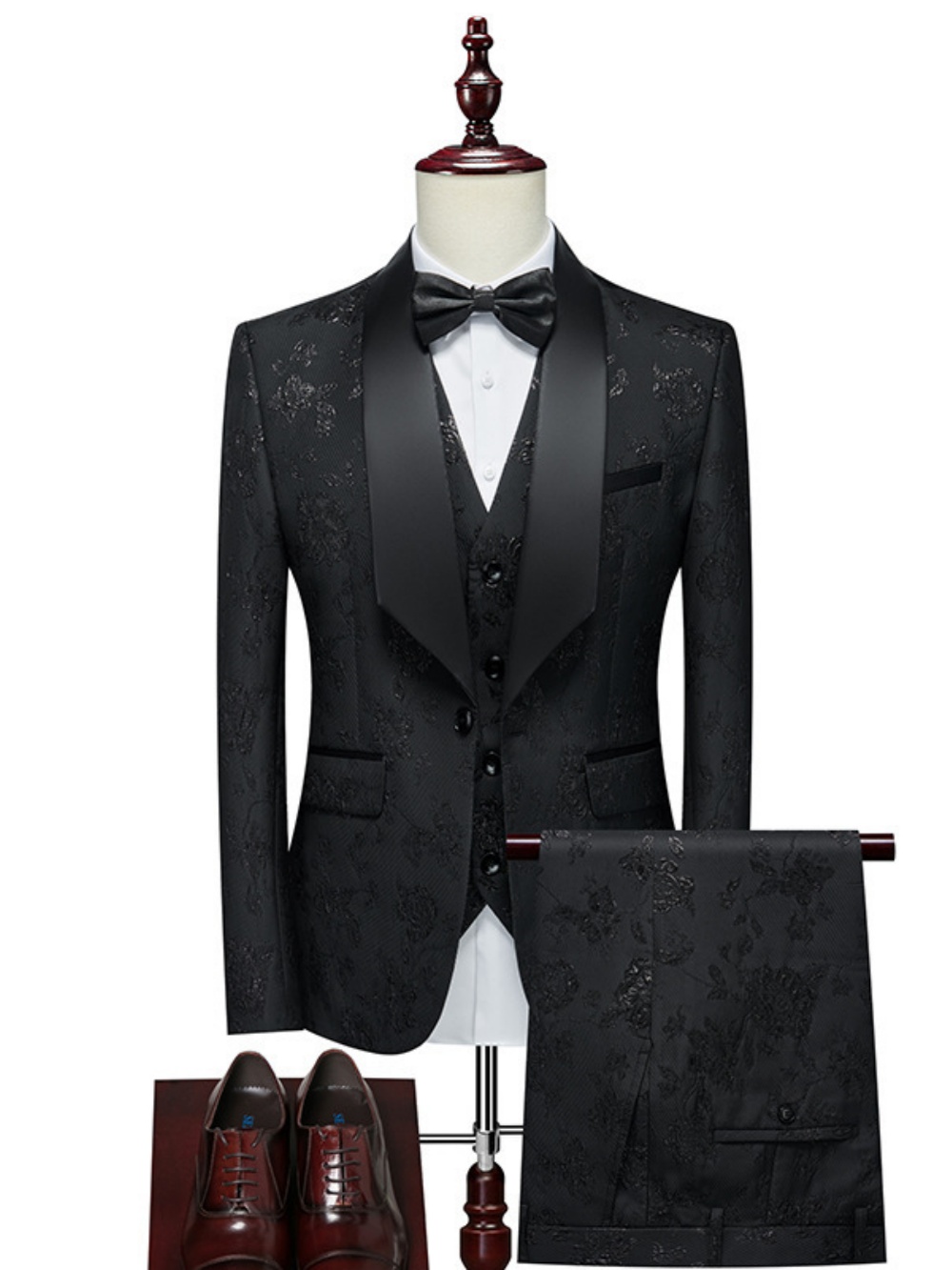 Luxurious Patterned Suit Set 3 - Mens Grooming On Sale recension och pris