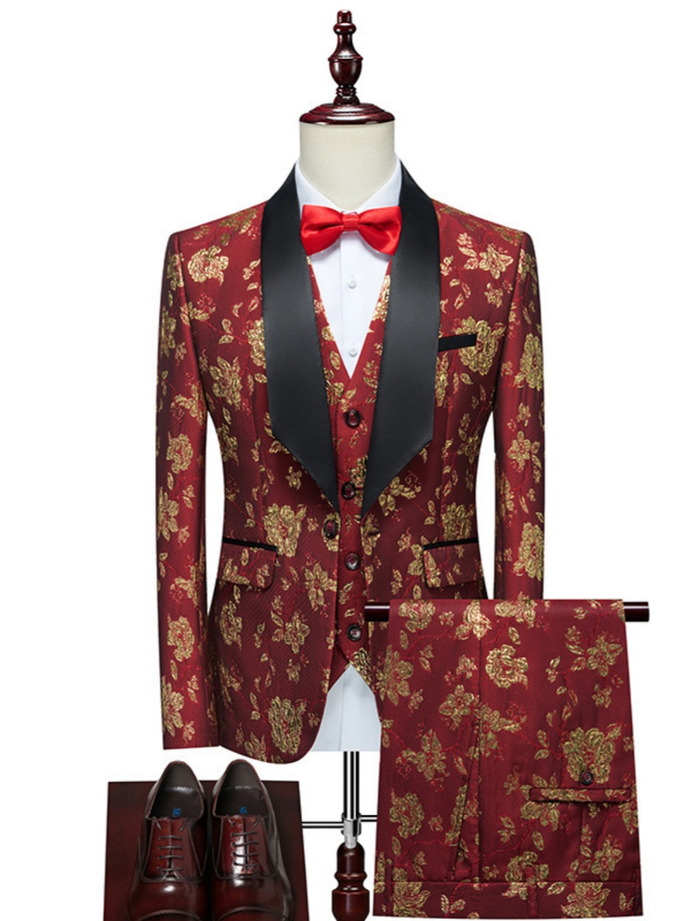 Luxurious Patterned Suit Set 3 - Mens Grooming On Sale recension och pris