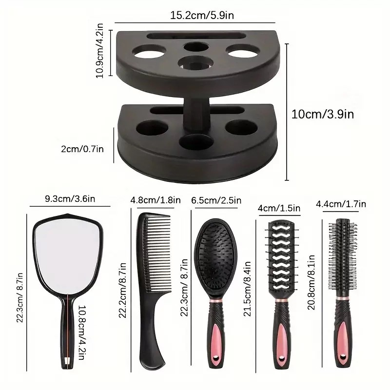 5-in-1 Mirror & Comb Set with  - Men'S Grooming Mirror recension och pris