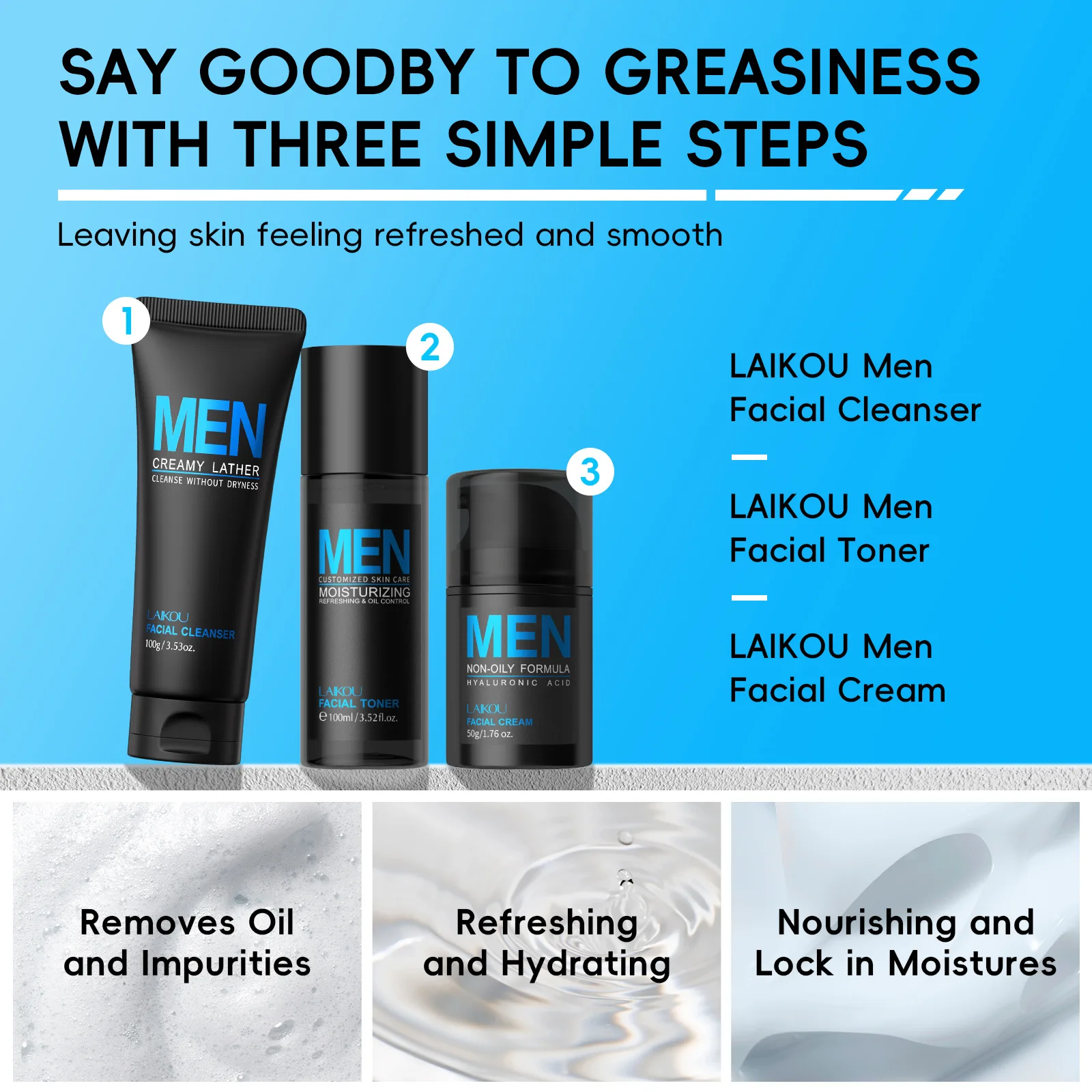 Mens 3 In 1 Grooming Set Clean - Men'S Grooming Cream recension och pris