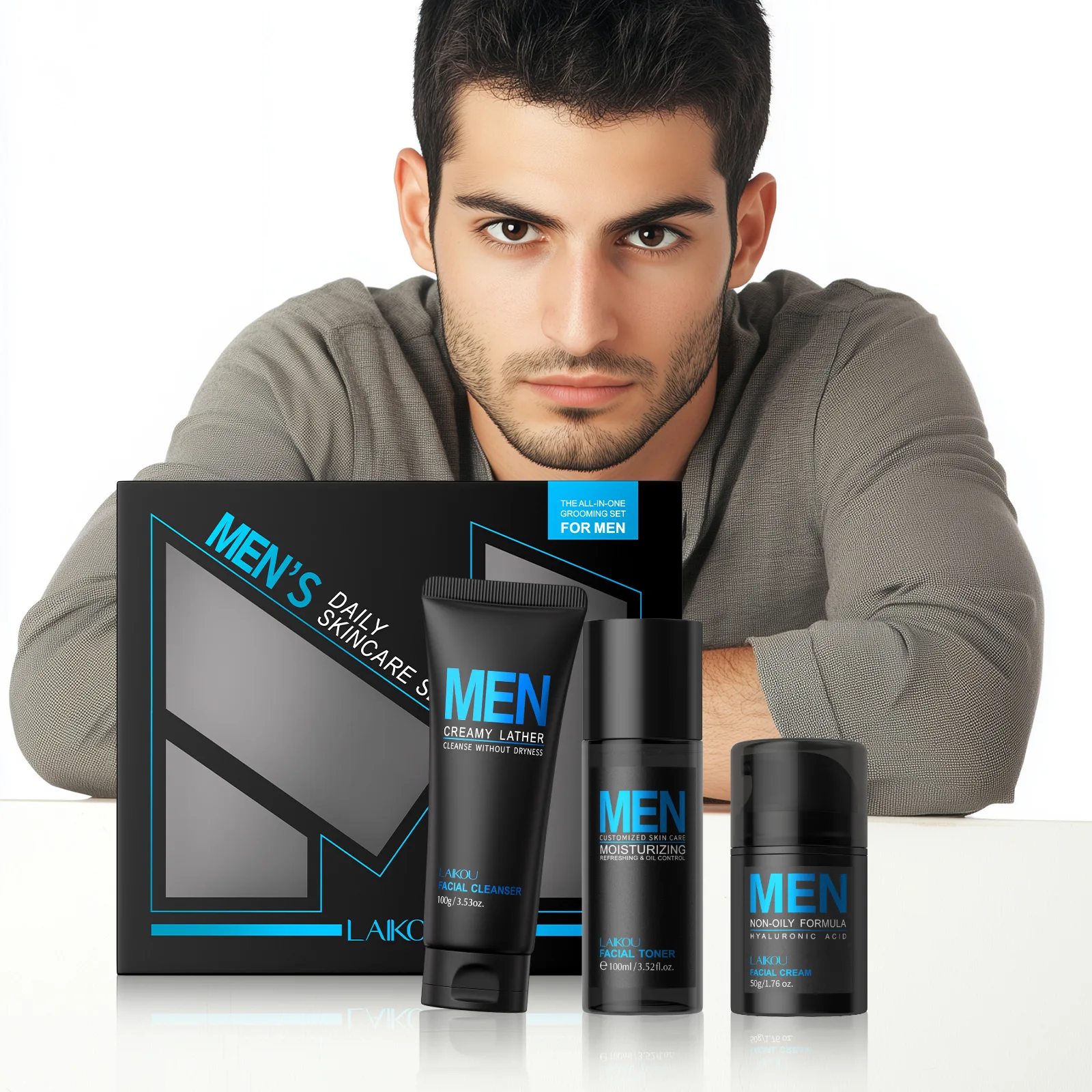 Mens 3 In 1 Grooming Set Clean - Men'S Grooming Cream recension och pris