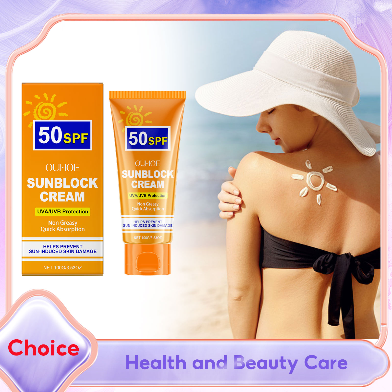 Facial Body Sunscreen SPF50 Wh - Face Moisturizer Spf recension och pris