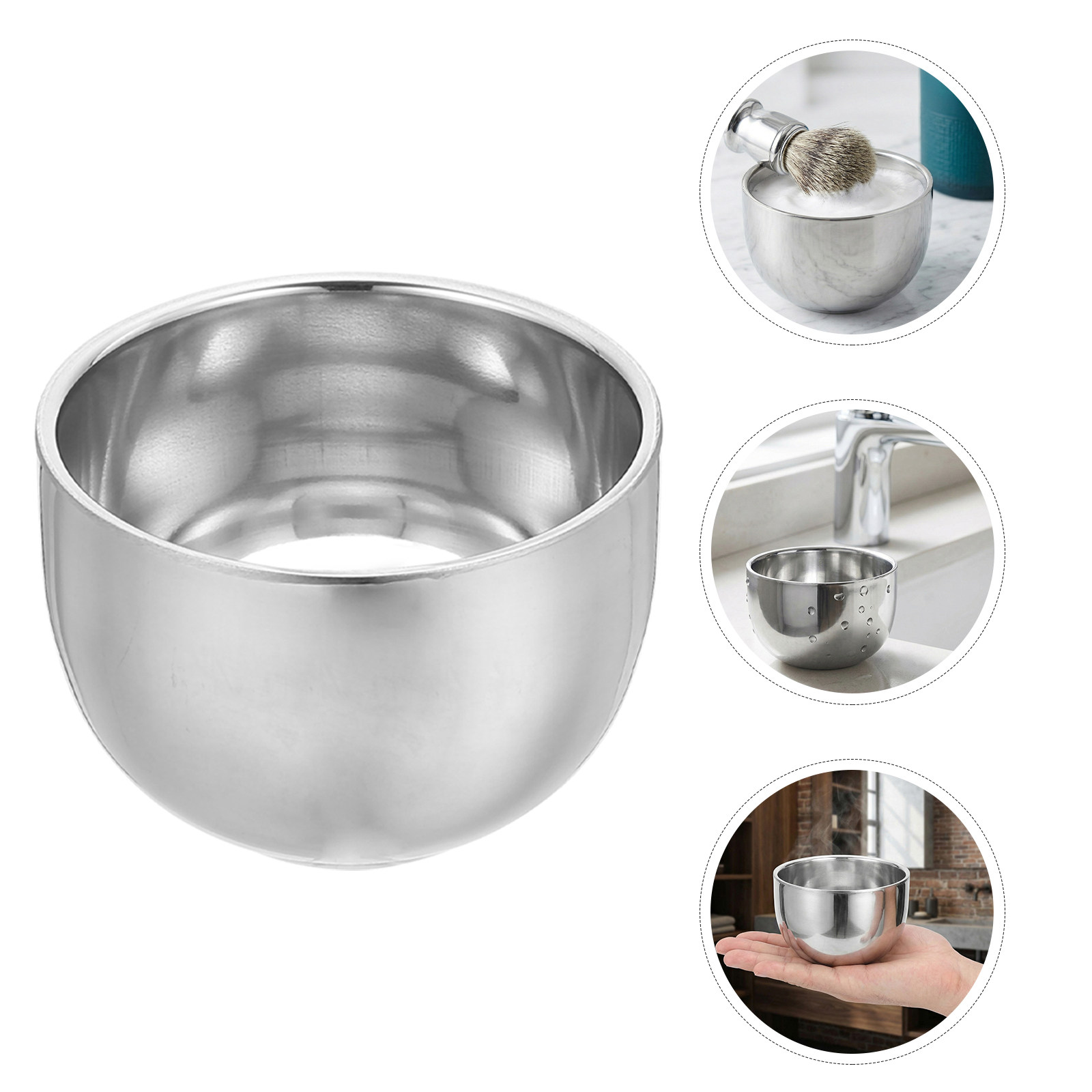 Stainless Steel Shaving Soap B - Men'S Grooming Cream recension och pris