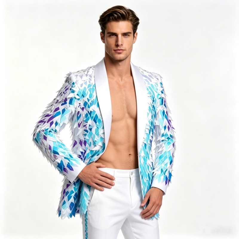 Men's Shiny Sequins Blazer Jac - Men'S Grooming Club recension och pris
