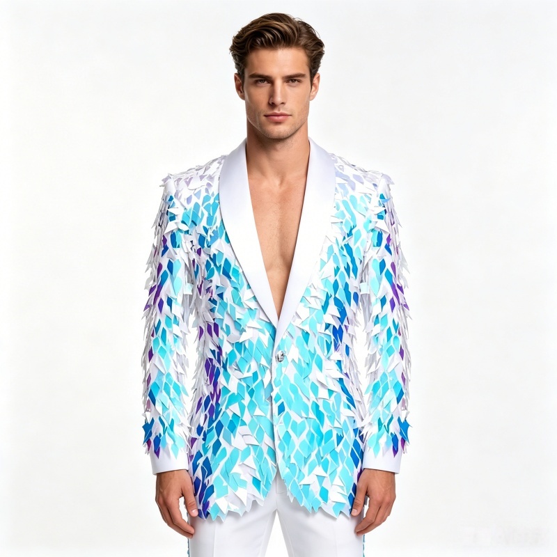 Men's Shiny Sequins Blazer Jac - Men'S Grooming Club recension och pris