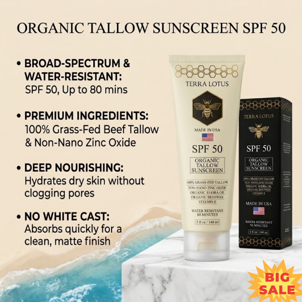 Organic Tallow Sunscreen SPF 5 - Face Moisturizer Spf recension och pris