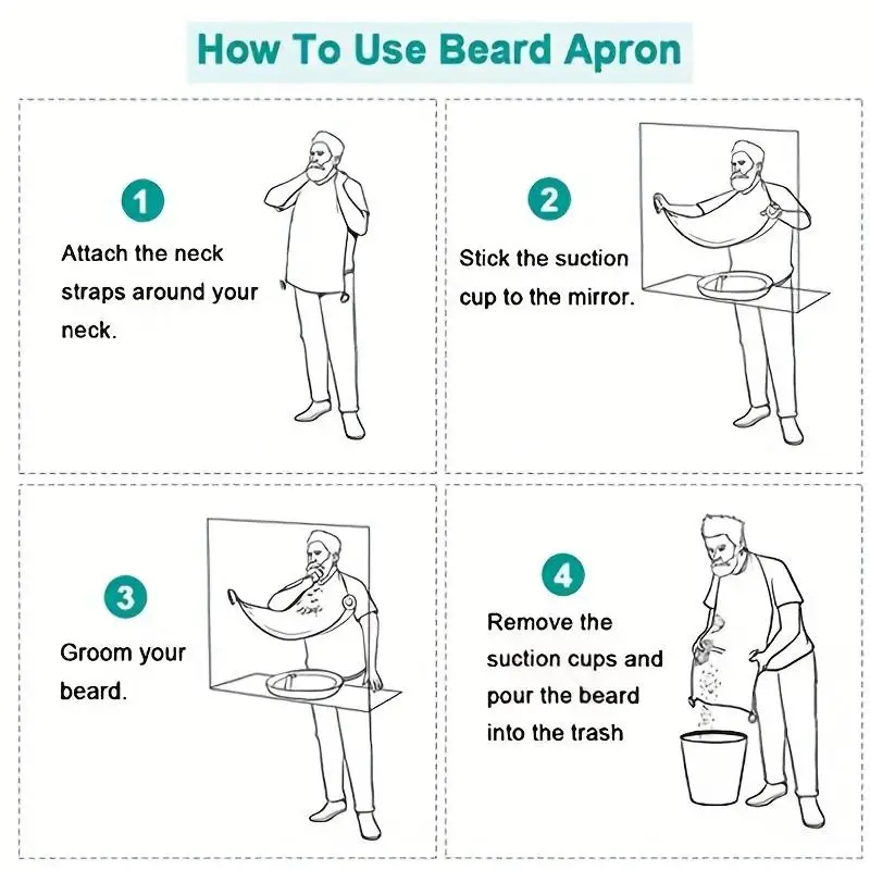 Shaving Hair Catcher Beard Bib - Men'S Grooming Mirror recension och pris