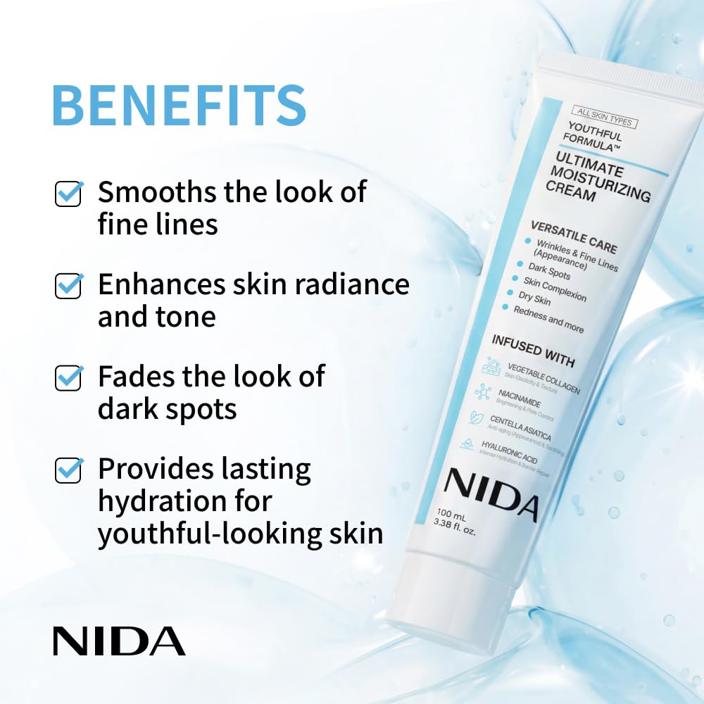 NIDA Moisturizing Cream+Sunscr - Face Moisturizer Spf recension och pris