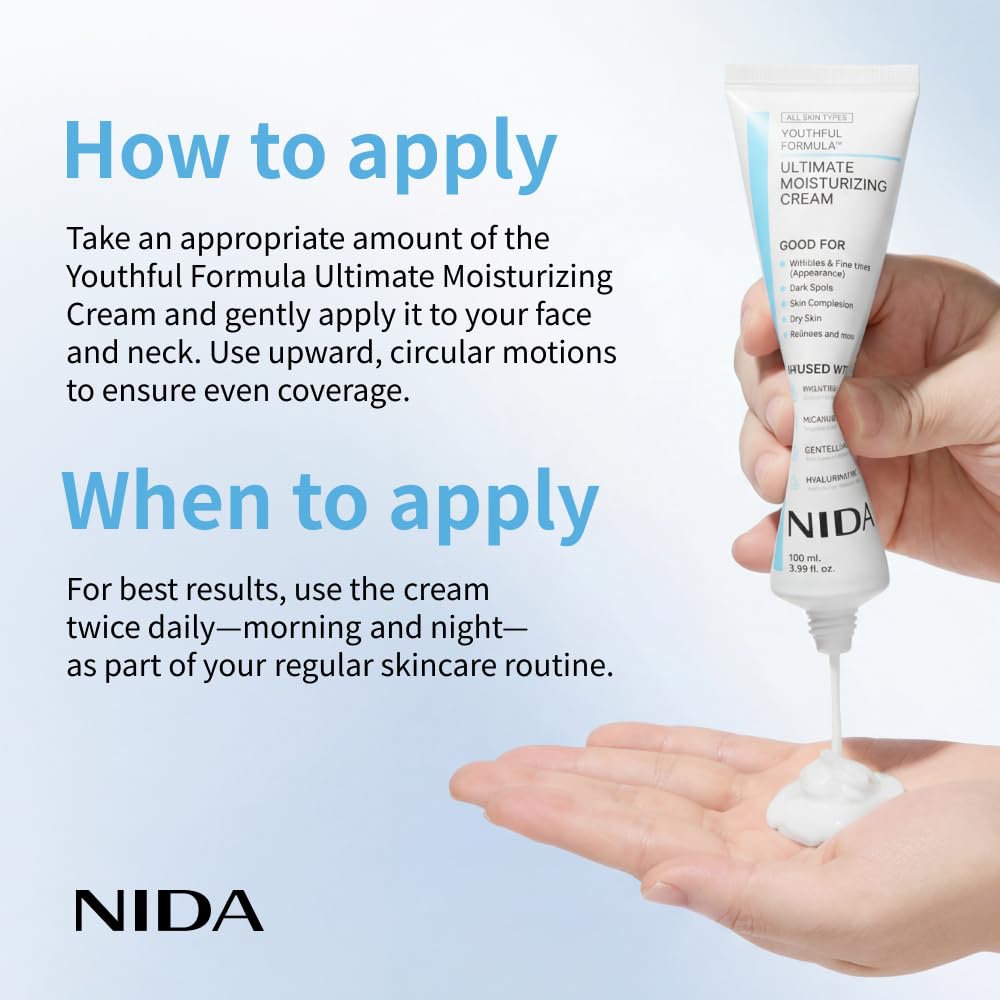 NIDA Moisturizing Cream+Sunscr - Face Moisturizer Spf recension och pris